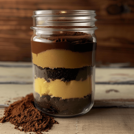 choco lucuma cakejar